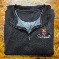 HERITAGE 1/4 ZIP CHARCOAL