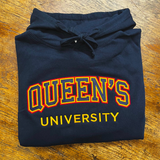 APPLIQUE HOODIE NAVY