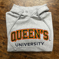 APPLIQUE HOODIE GREY